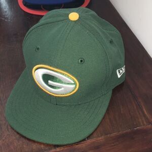 Green Bay Packers sewn nfl shield authentic fitted baseball cap kids youth cap